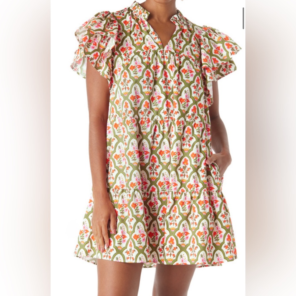 Crosby Mila Dress, Garden Lattice